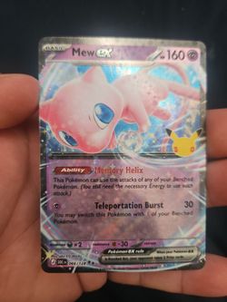 Sylveon ex Pokémon Card 071/128 /Mew ex Pokémon card 066/128