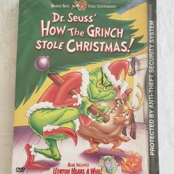 New Sealed Original DVD Dr Seuss's How The Grinch Stole Christmas! Horton Hears A Who! Read Below
