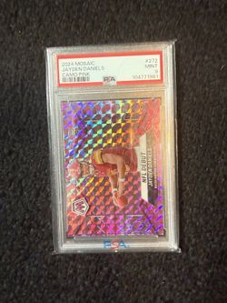 Jayden Daniels Camo Pink Psa 9