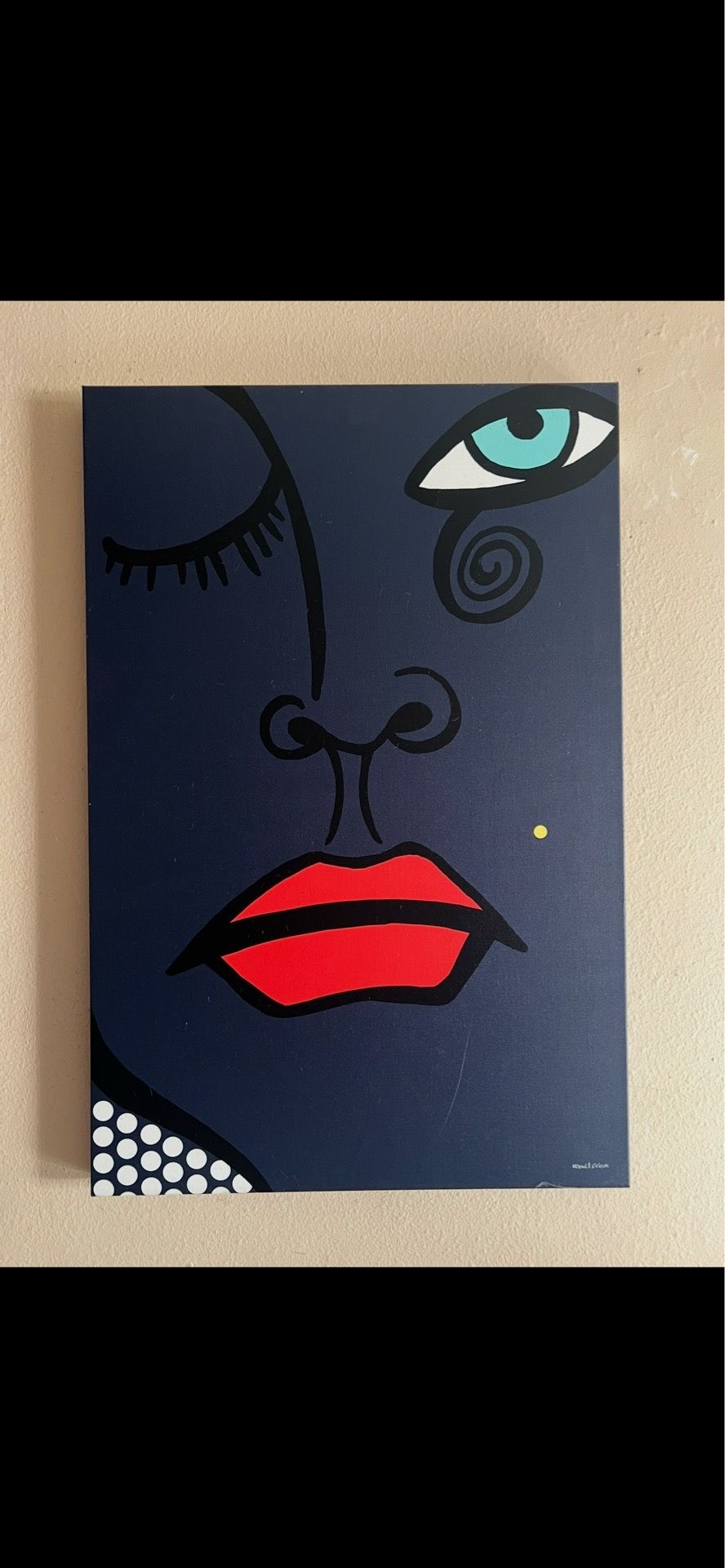 Brand: Maxwell Dickson Maxwell Dickson BeautyMark-40x60 "Beauty Mark" Modern Contemporary Canvas Print Artwork, 40" x 60"