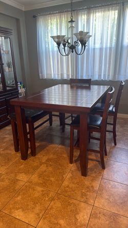 Dining table and chairs
