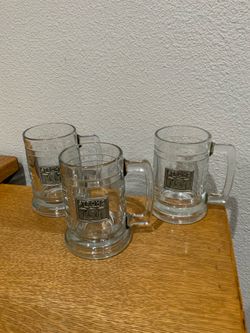 Set of 3 Stroh’s Beer Mugs Glasses