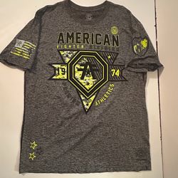 Mens American Fighter Gray Shirt 3XL MMA UFC