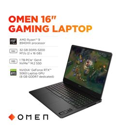 Title:  NEW HP OMEN 16 Gaming Laptop RTX 5060 Ryzen 9 32GB RAM