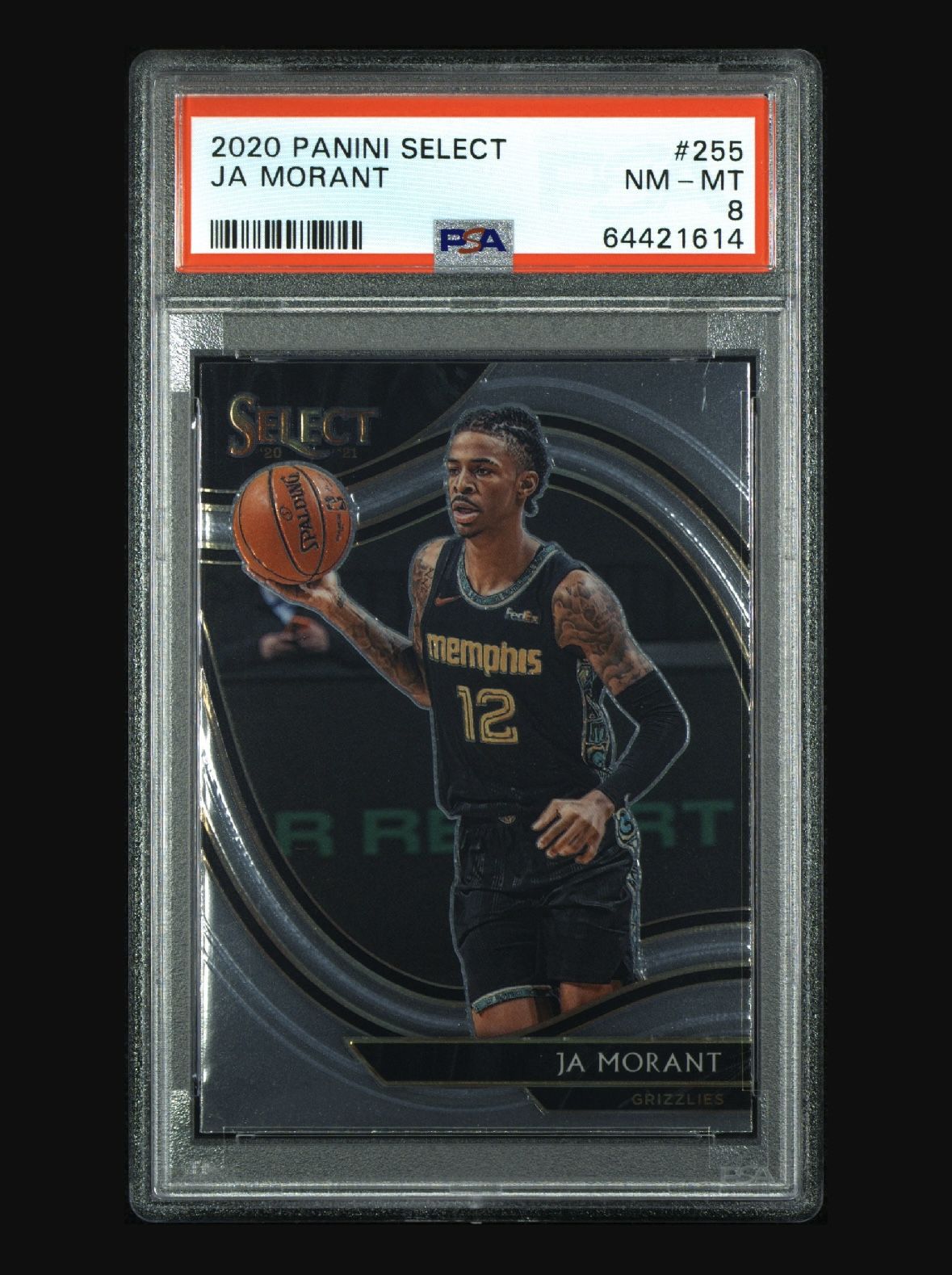 2020 Panini Select Ja Morant #255 PSA 8