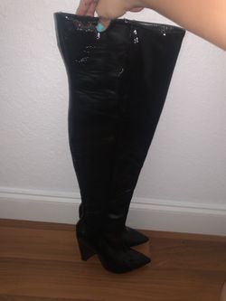 Forever 21 Thigh High leather boots