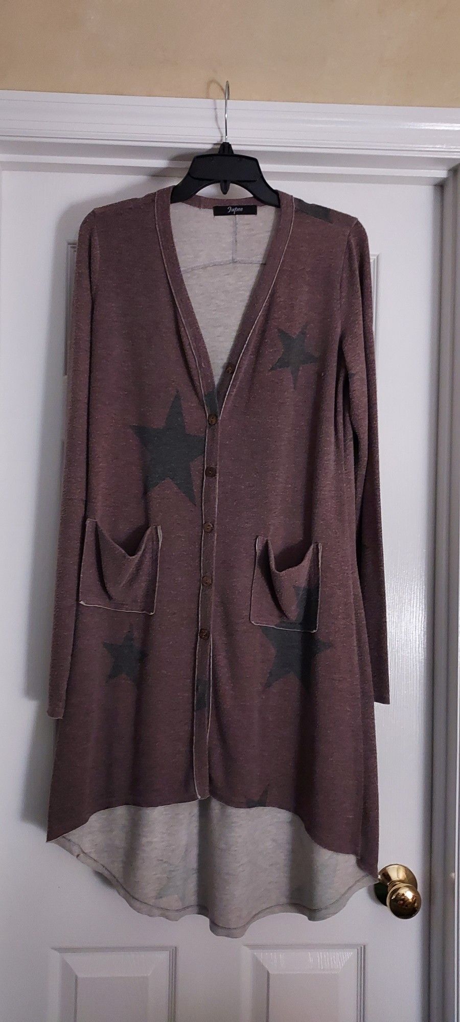 Women's Matoon Vintage Long Length Cotton Sweater LARGE