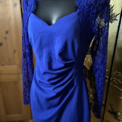 Guess Brand Dress Blue Royal Color Size 4