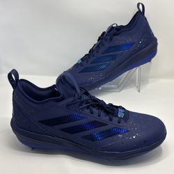 Size 15 Adidas Adizero Impact 2.0 BSB Shades Blue Mens Baseball Cleats JQ2088