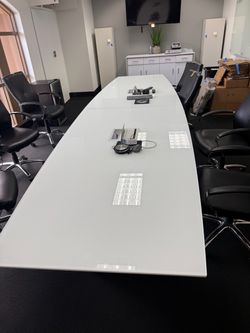 Long conference office table