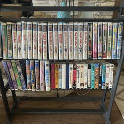 DVD RACK, 2 Players And DVD collection 