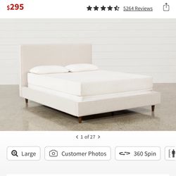 Beige Bed Frame From Wayfair 