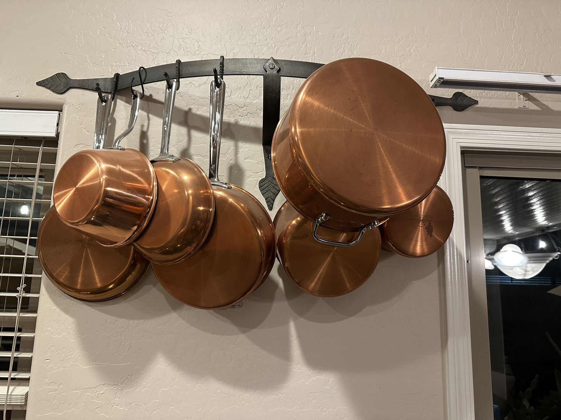 Copper pan set