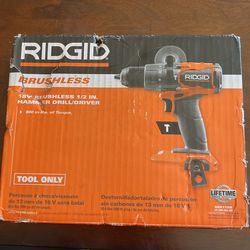 RIDGID 18V Brushless 1/2 Hammer Drill/Driver