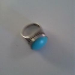 Sterling Turquoise Ring 45.00