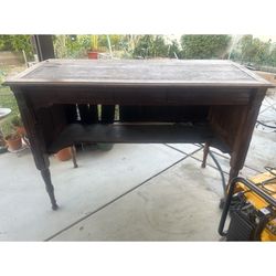 Antique Drafting Table Desk Foyer Table 