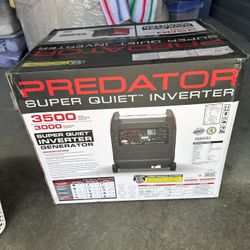 BRAND NEW NEVER USED IN ORIGINAL BOX PREDATOR 3500 Watt SUPER QUIET Inverter Generator with CO SECURE Technology, 49-State Compliant