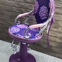 OG Our Generation  Purple Salon Doll Chair (Also For American Girl)