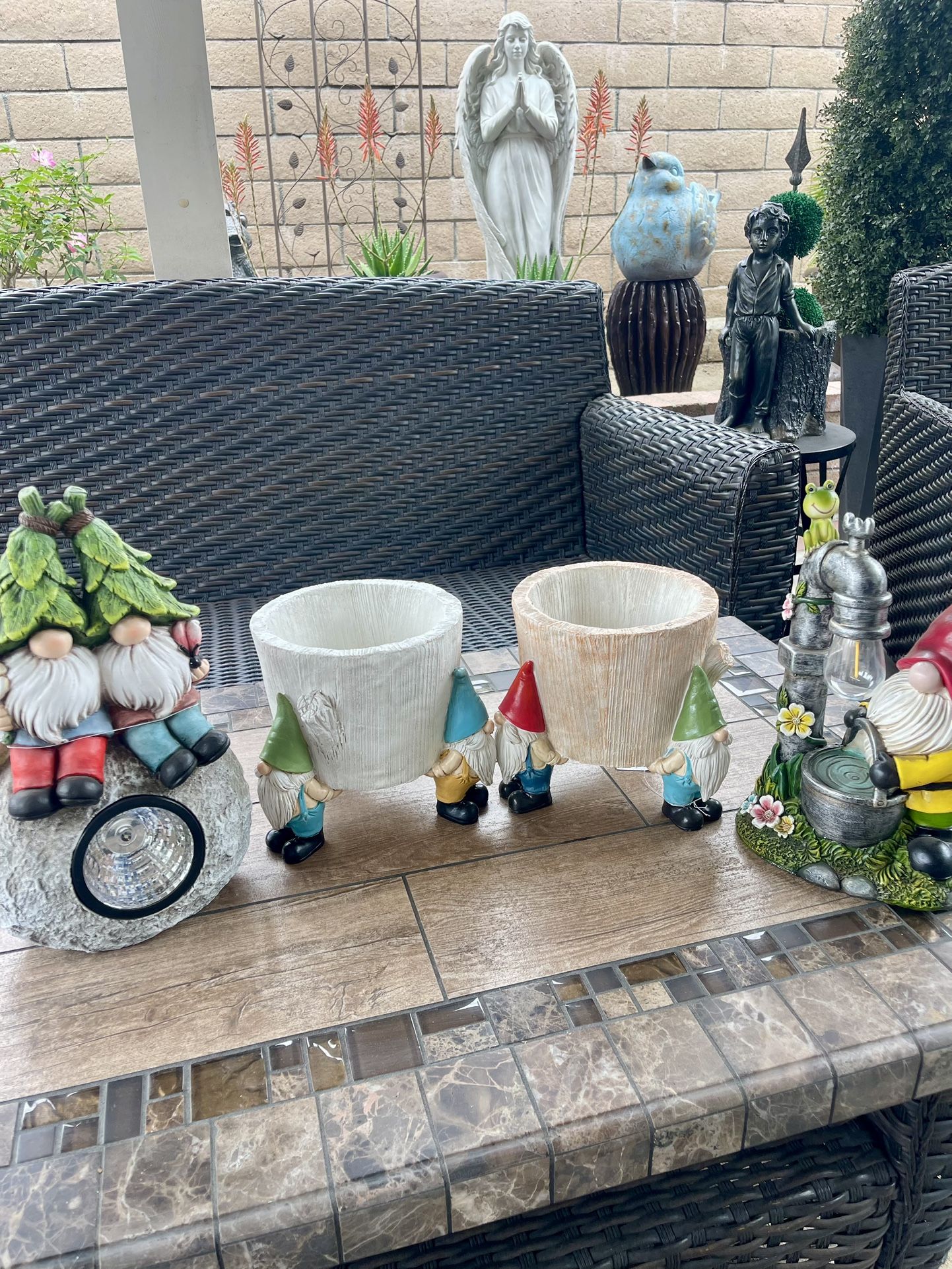 Outdoor Decor Gnomes Set