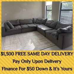 sectional sectionals gray grey cloud couch couches sofa sofas