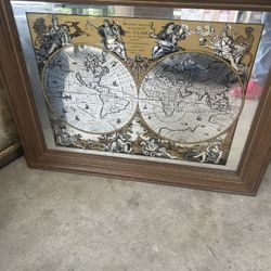 Frames Vintage World Map