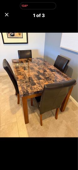Table and 4 Chairs