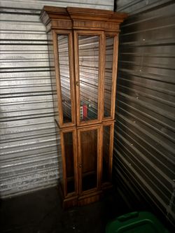 Wooden/Glass Lighted Display Case