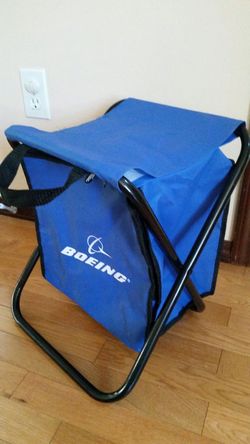 Folding chair with Lunch Box for park or fishing