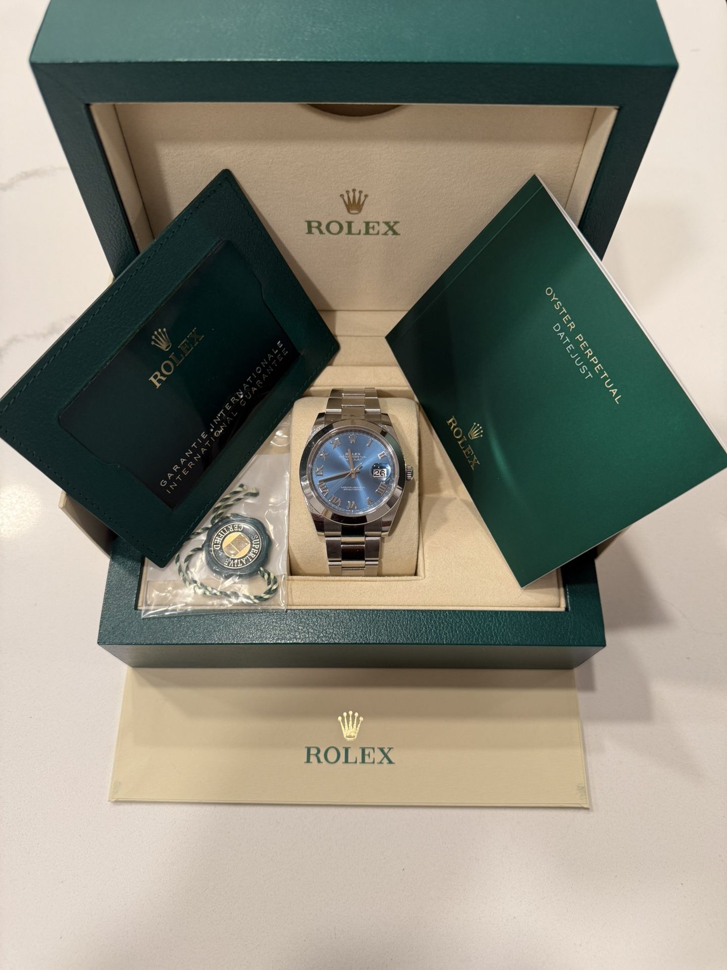 Rolex 41mm Oyster Perpetual W/ Date (Box & Papers)