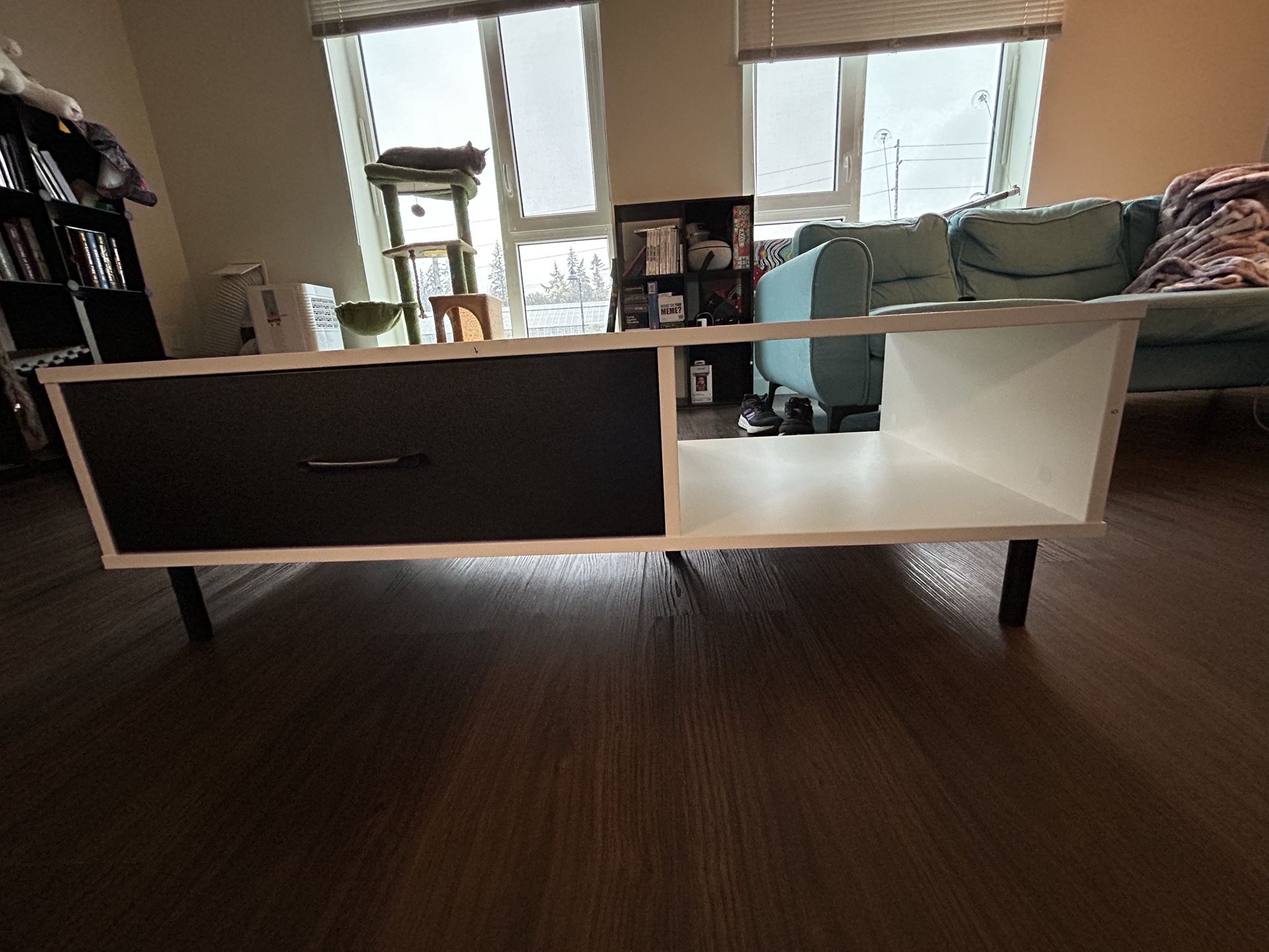 White And Black Modern Coffee Table