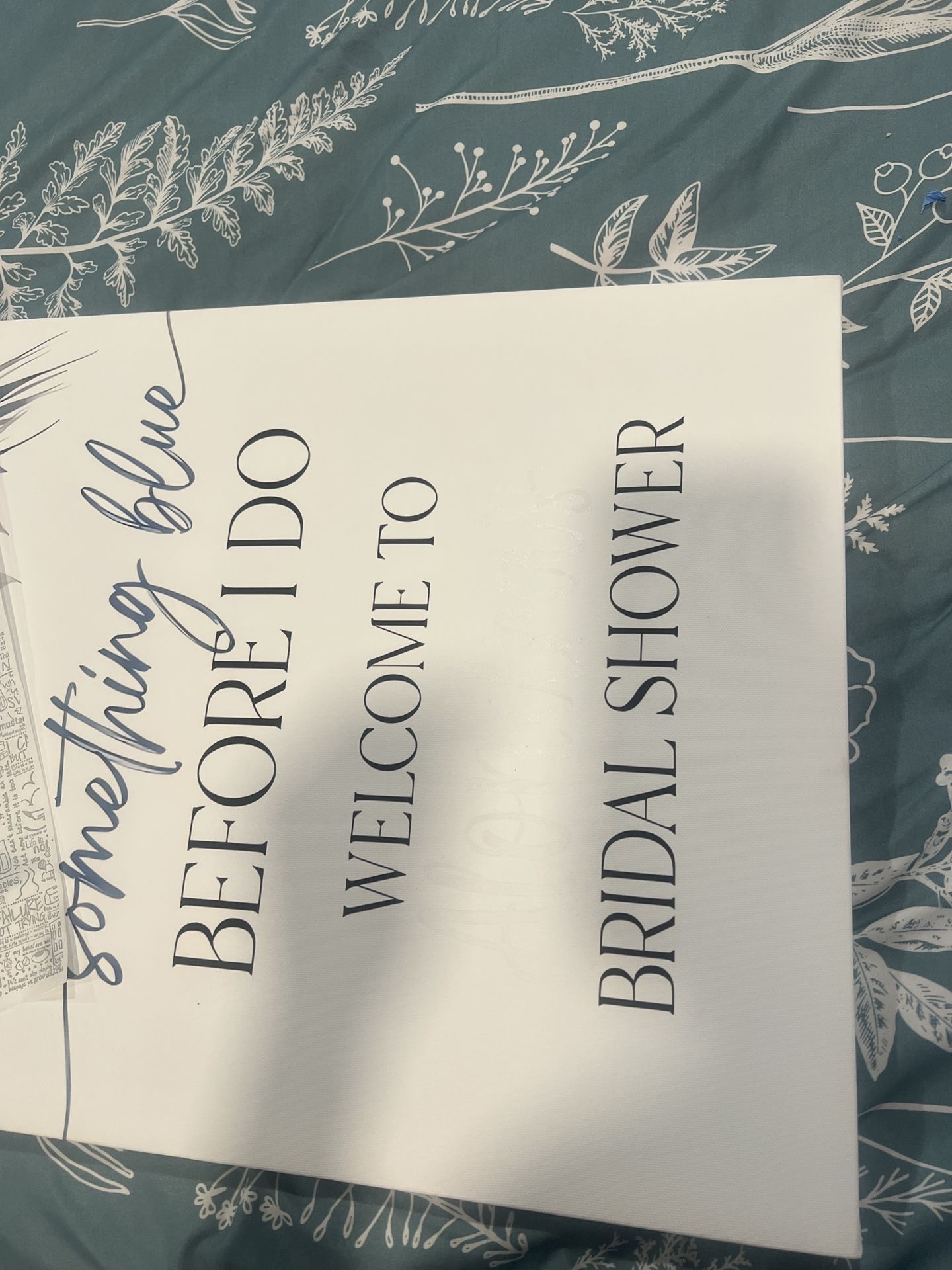 Bridal Shower Canvas
