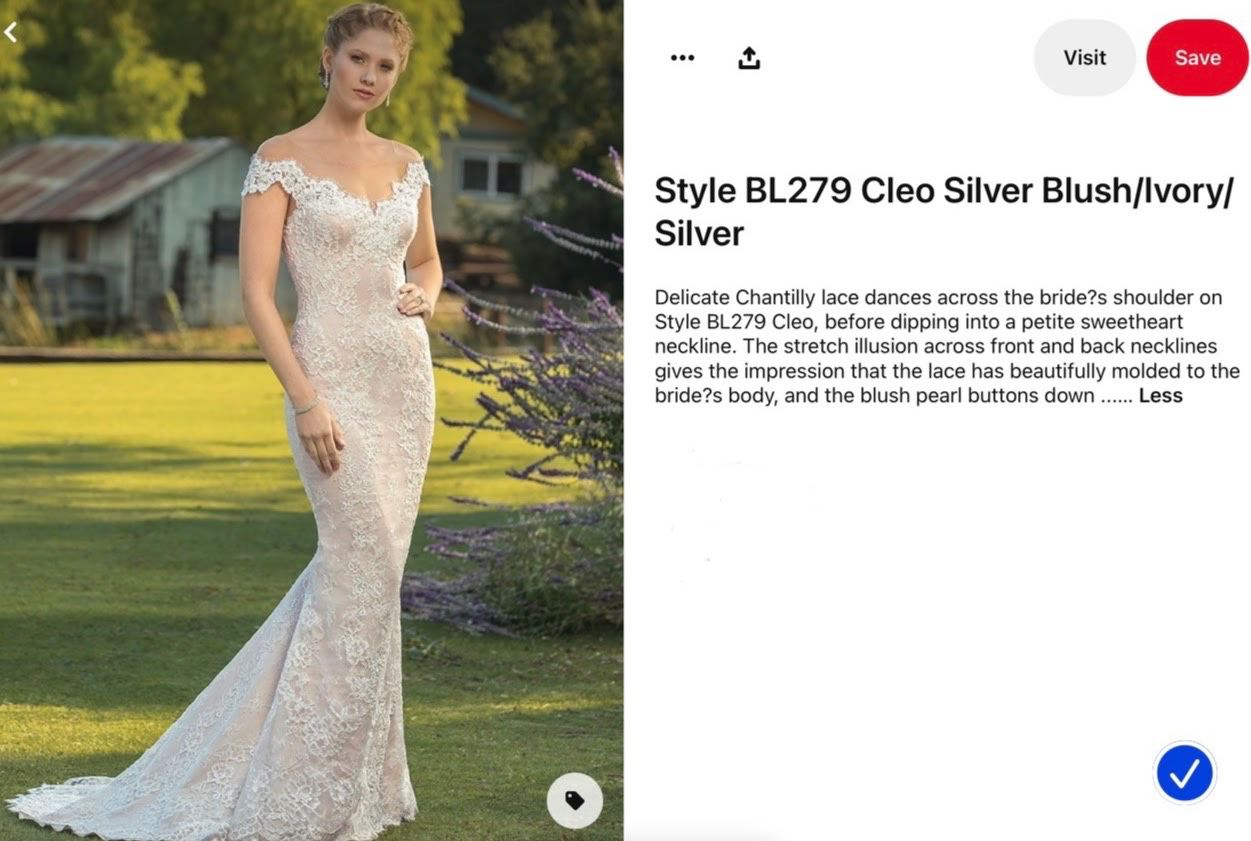 Cleo Blush Wedding Gown