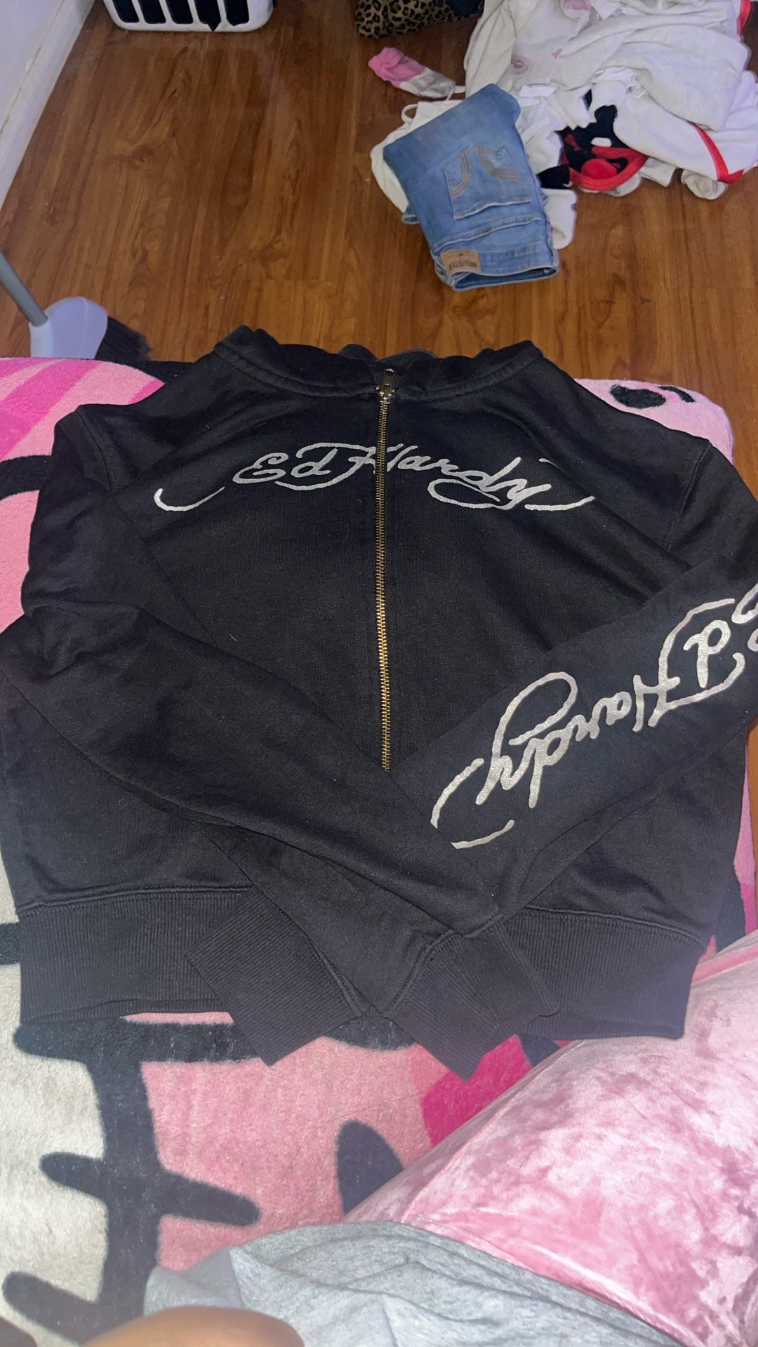 Ed Hardy Zip Up Sweater 