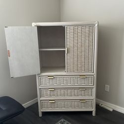 Rattan Armoire 