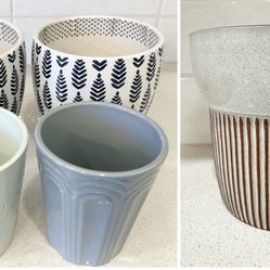 Allen + Roth Ceramic Planters Lot(6)