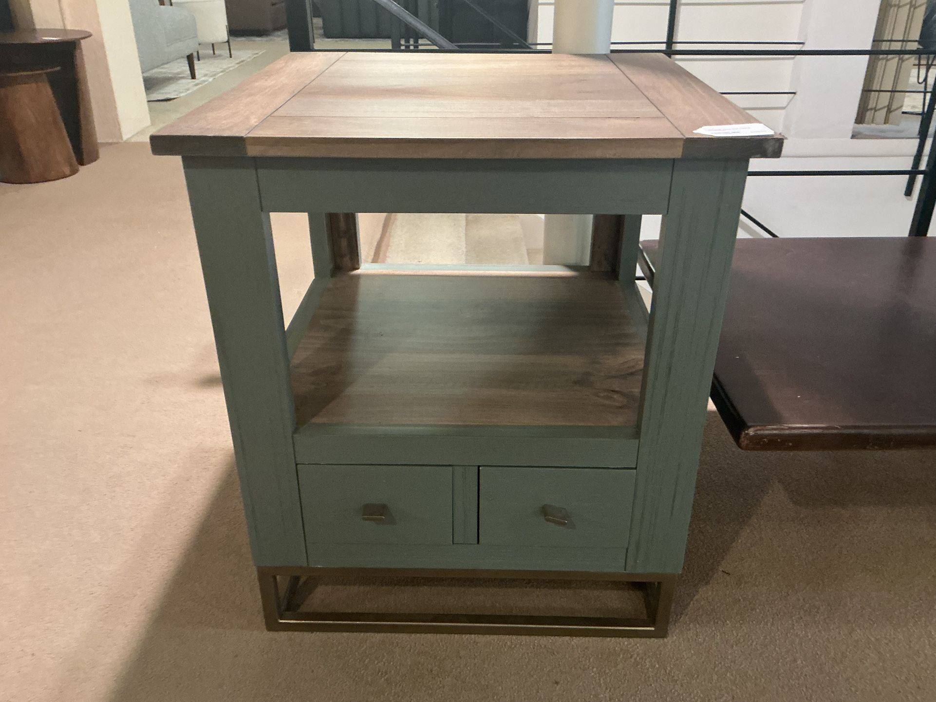 Antique Jade End Table 
