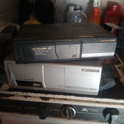 Two alpine cd disc changer