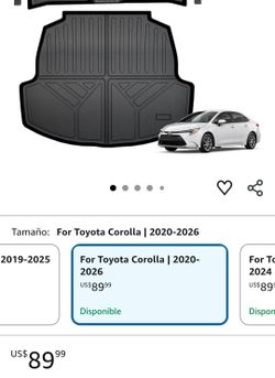 Toyota Corolla 2020-2026 full mats