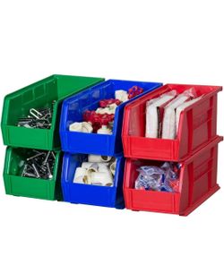 Akro-Mils Storage Bins Red (Pack of 11) NEW
