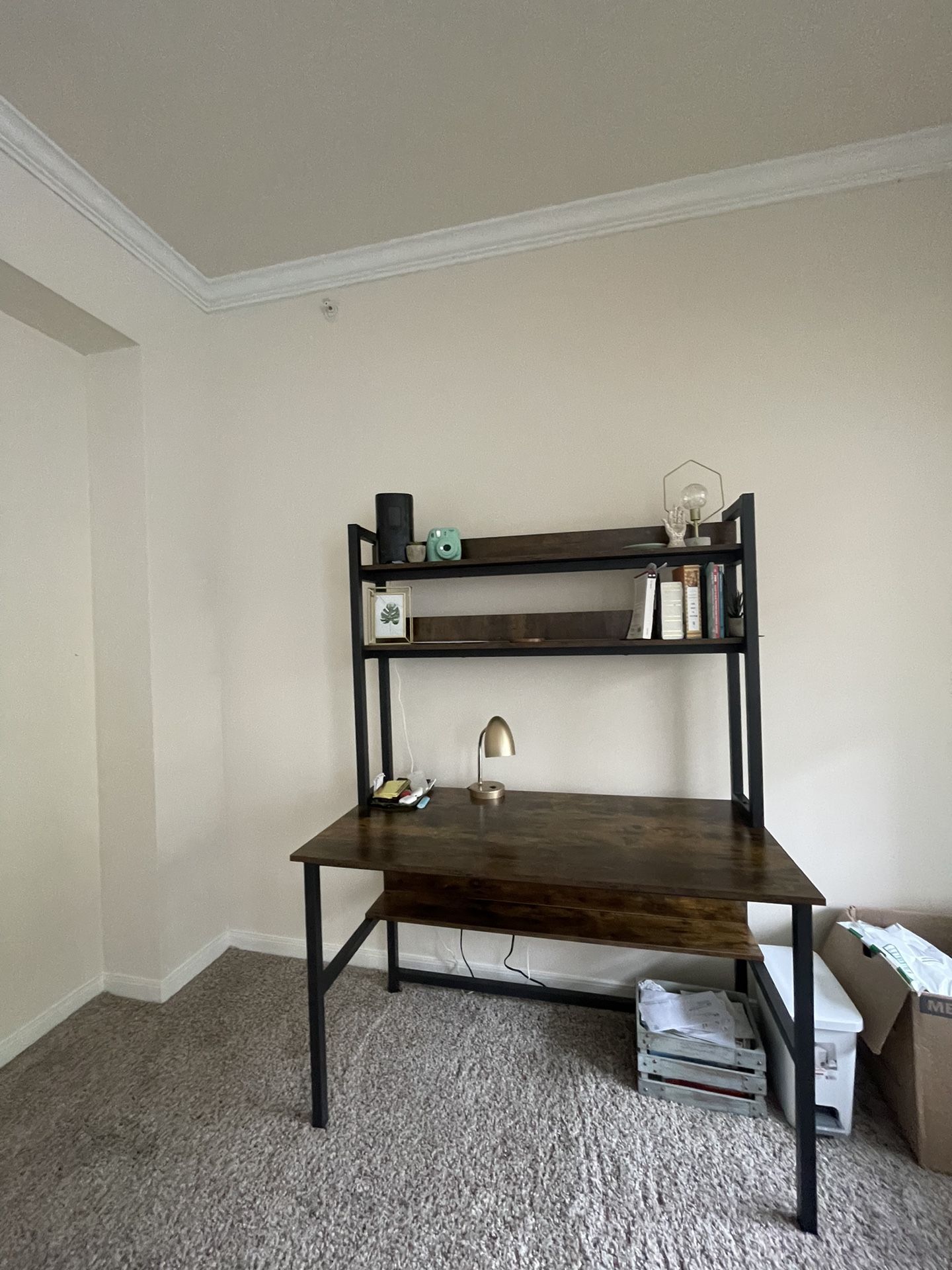Hardwood 3 ShelfS Desk