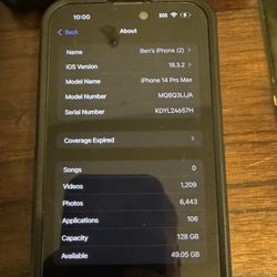 iPhone 14 Pro Max 128gb Unlocked 