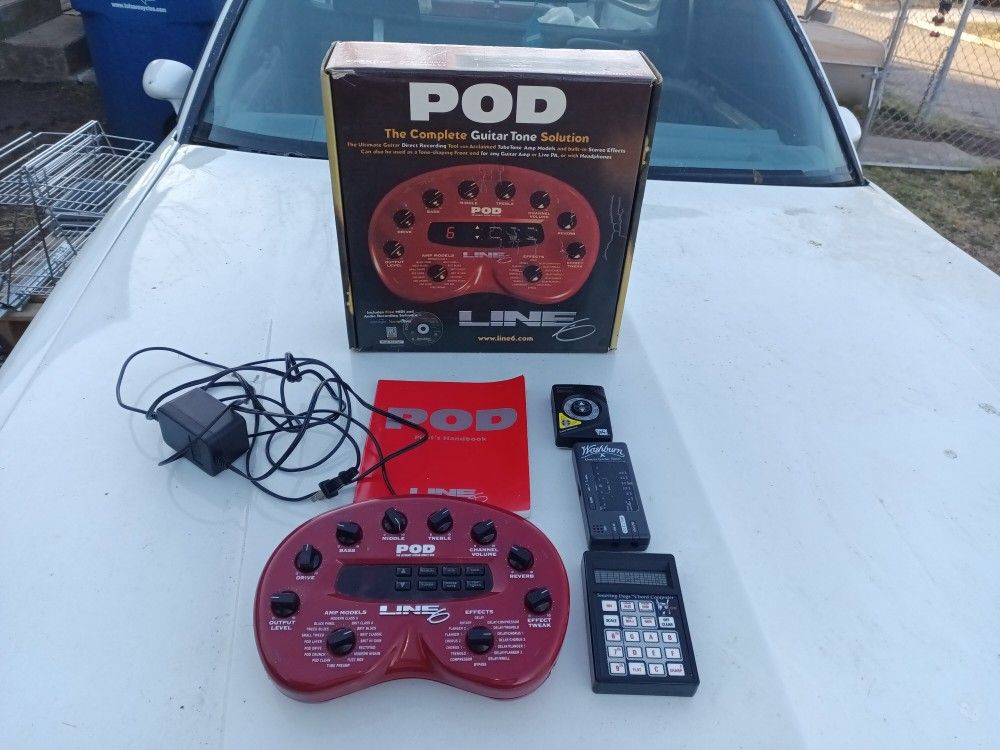 Line 6 Pod,Chord Computer,Quartz Tuner And Metronome.