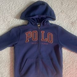 Polo Kids Zip Up Hoodie Size 8