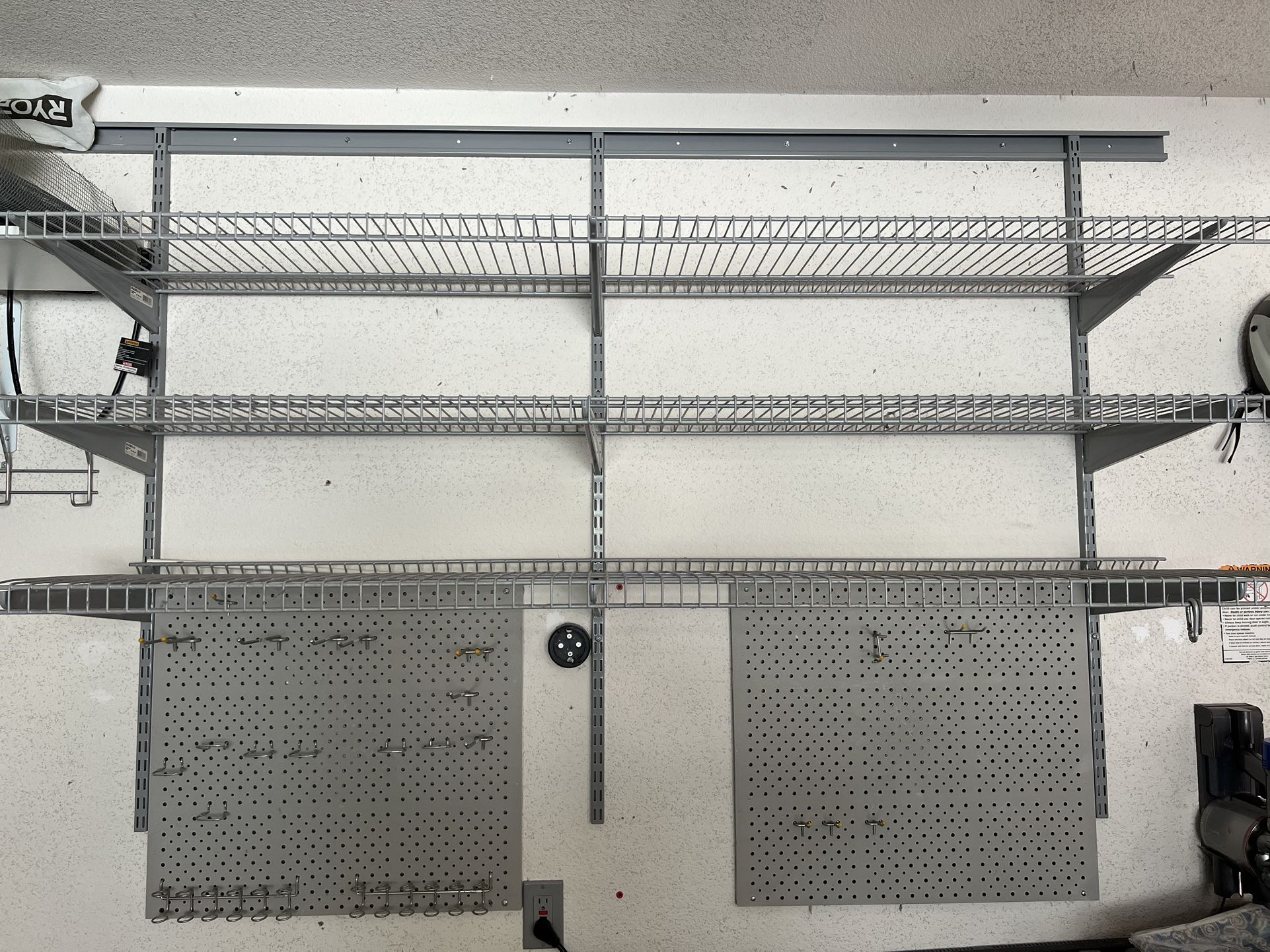 CLOSETMAID Garage Shelf System with Three Wire Shelves