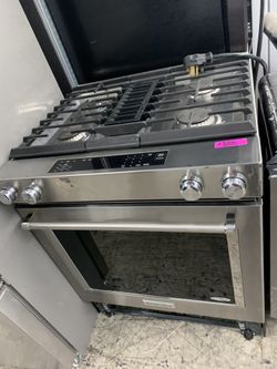 Kitchen aid 30” slide in stainless steel all gas