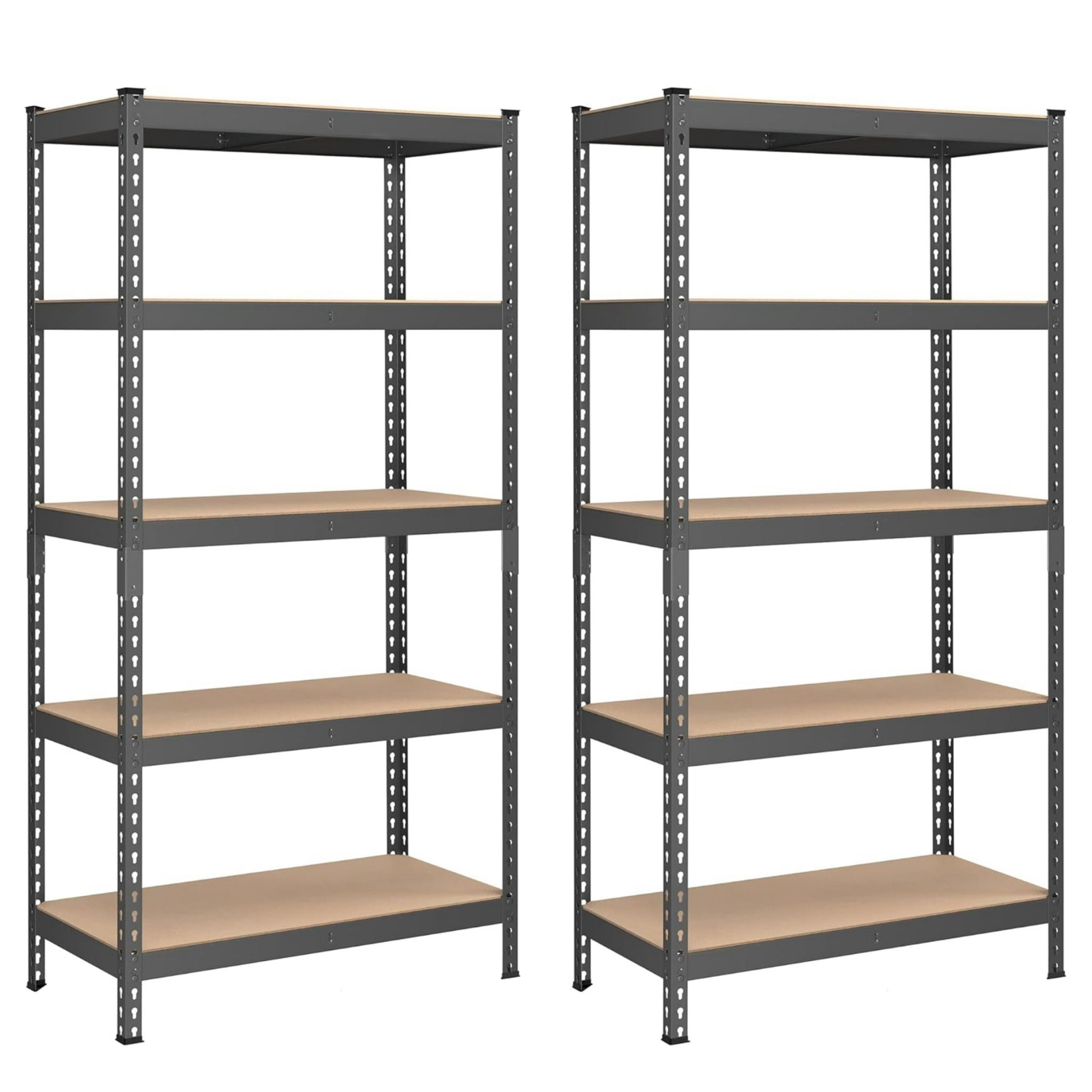 Set of 2 Storage Shelves 17.7 x 35.4 x 70.9 Inches