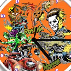Rat Fink Horror Race Led Clock 