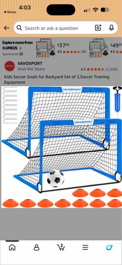 Kids Soccer Goals Set of 2
