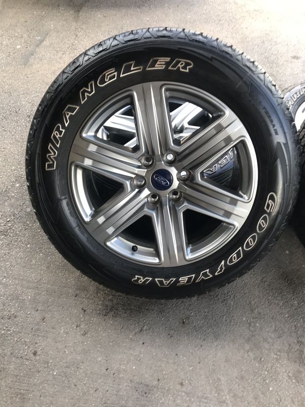 Brand new take offs ford f150 20 inch platinum wheels and Goodyear all