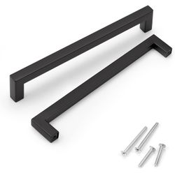 KNOBWELL 20 Pack 7-9/16" Black Kitchen Cabinet Door Handles For Sale $20.00 50%+ OFF Retail $40.73